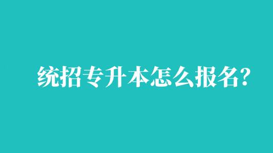 統(tǒng)招專升本怎么報名？