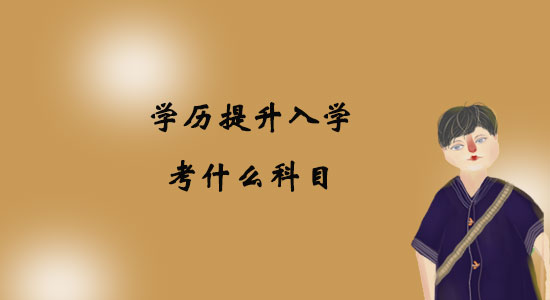 學歷提升入學考什么科目？