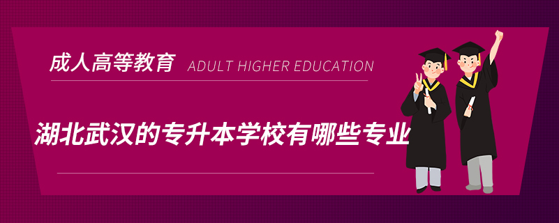 湖北武漢的專升本學校有哪些專業(yè)