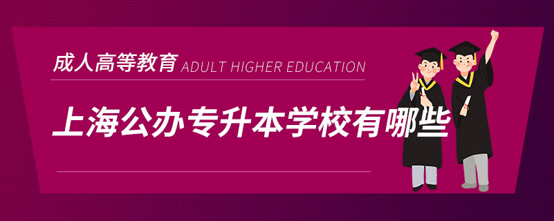 上海公辦專(zhuān)升本學(xué)校有哪些