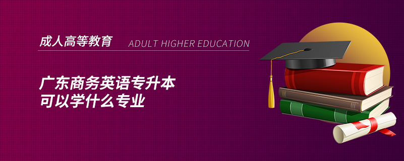 廣東商務英語專升本可以學什么專業(yè)