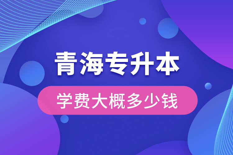 青海專升本學(xué)費大概多少錢一年？