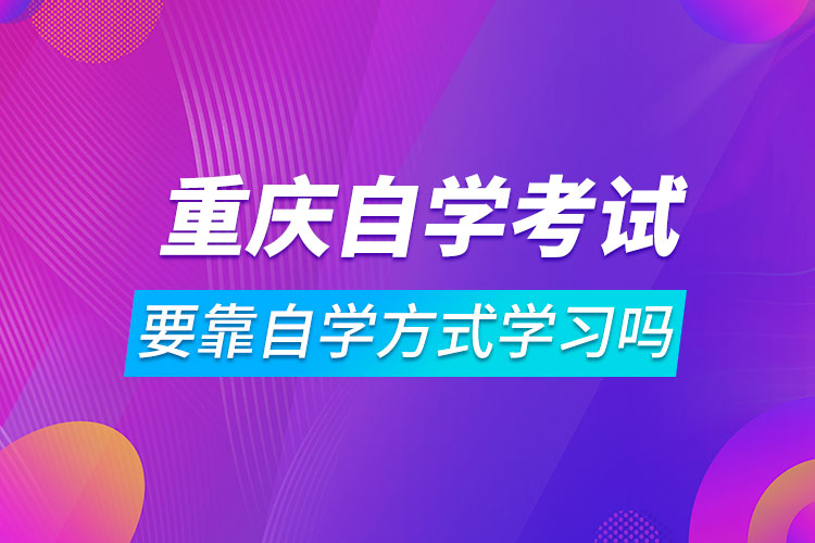 重慶自學考試要靠自學方式學習嗎