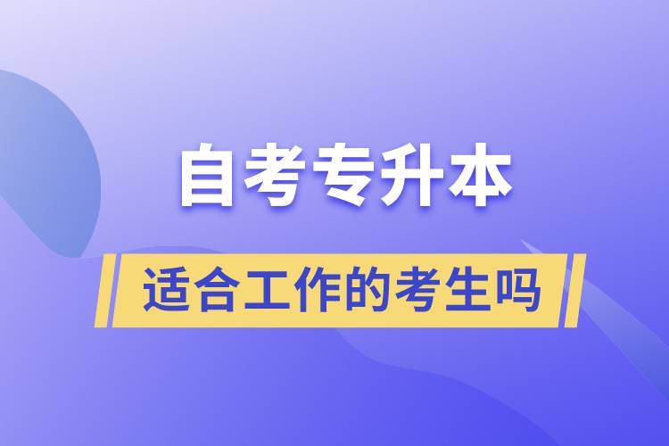 一起了解自考專升本的特點(diǎn)，適合工作忙的人報(bào)考么？