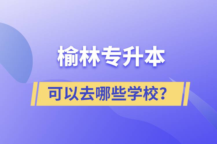 榆林專升本可以去哪些學(xué)校？