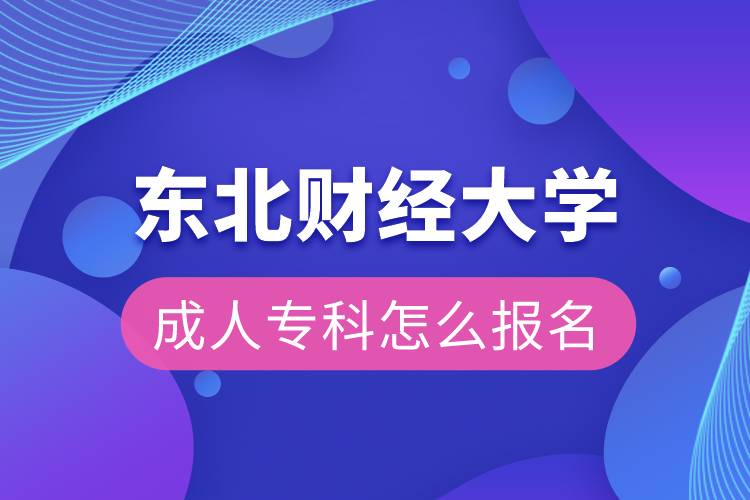 東北財經(jīng)大學(xué)成人專科怎么報名