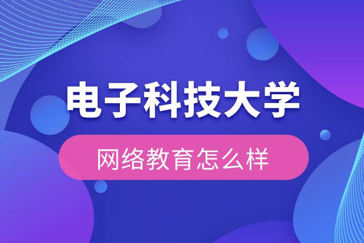 電子科技大學(xué)網(wǎng)絡(luò)教育怎么樣？