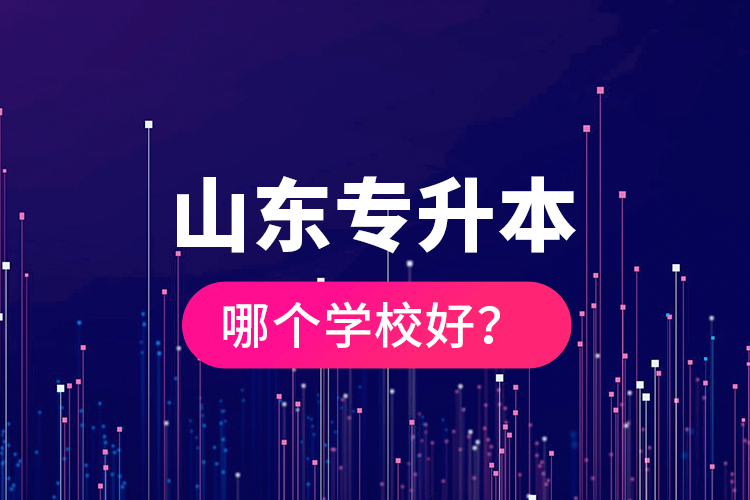 山東專升本哪個學校好？